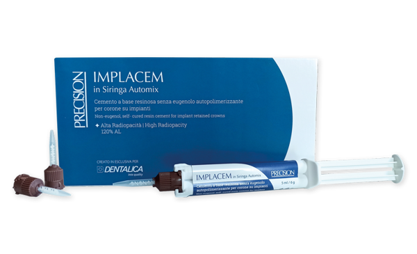 Cemento implantare per fissaggi definitivi rimovibili