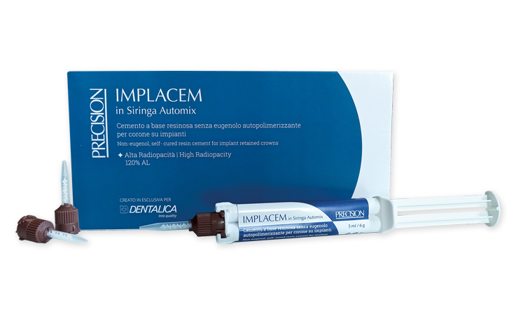 Cemento implantare per fissaggi definitivi rimovibili