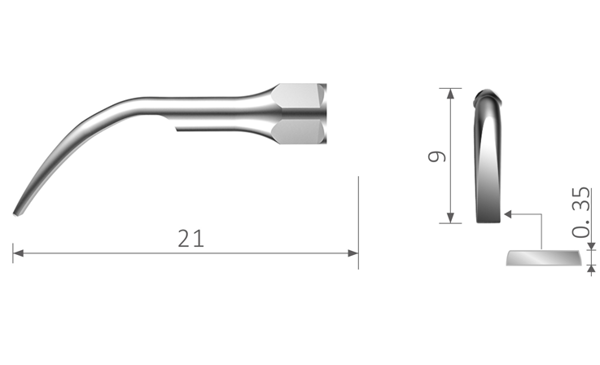 Picture of Scaler Tip compatible with Satelec® couplings / GD2